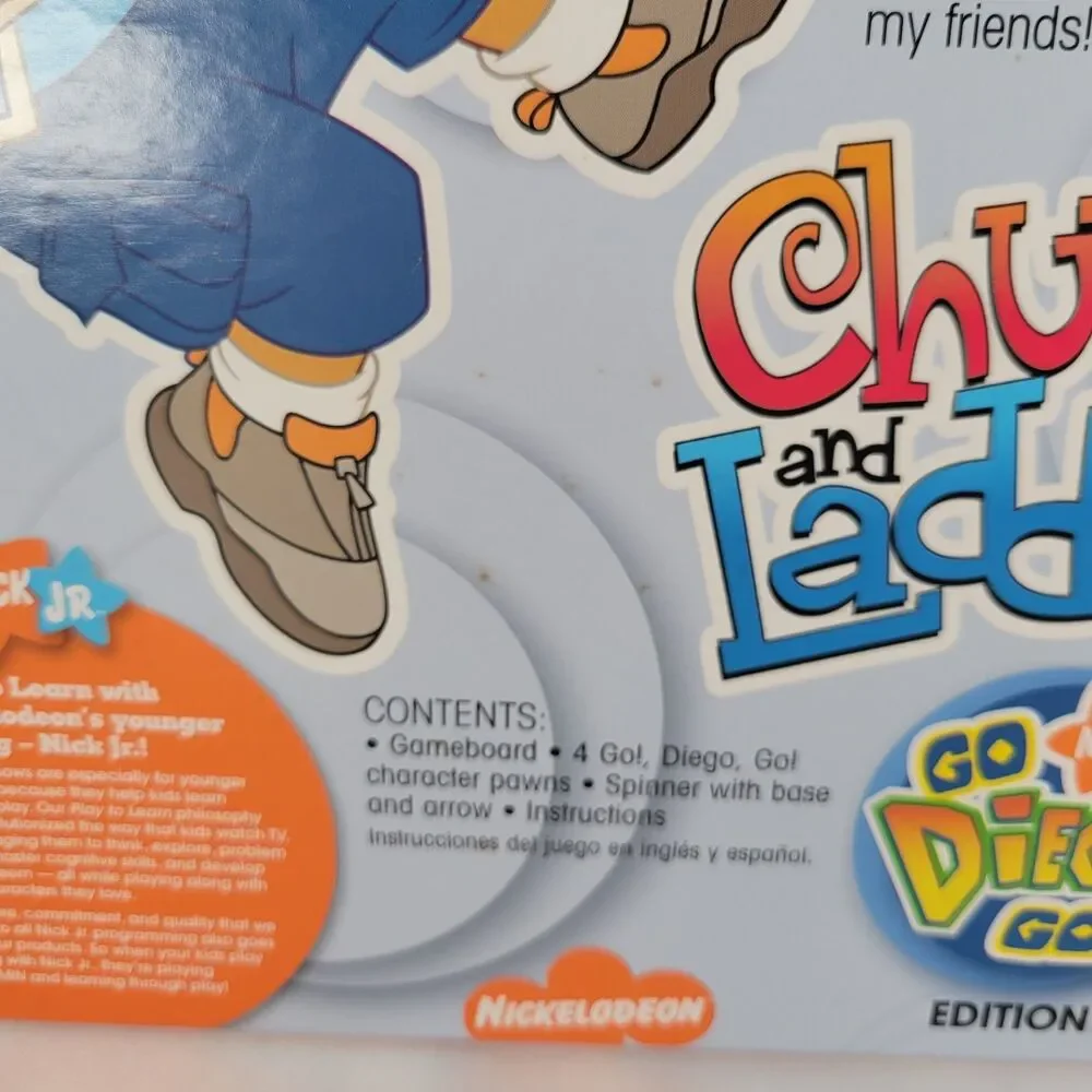 Chutes and Ladders Go Diego Go! Board Game 2007 Nick Jr. Retro Complete New